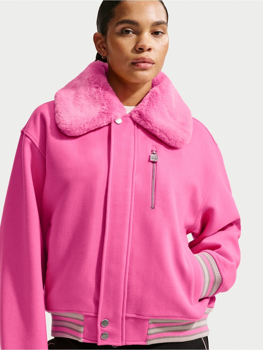 Nike Naomi Osaka varsity wool jacket
